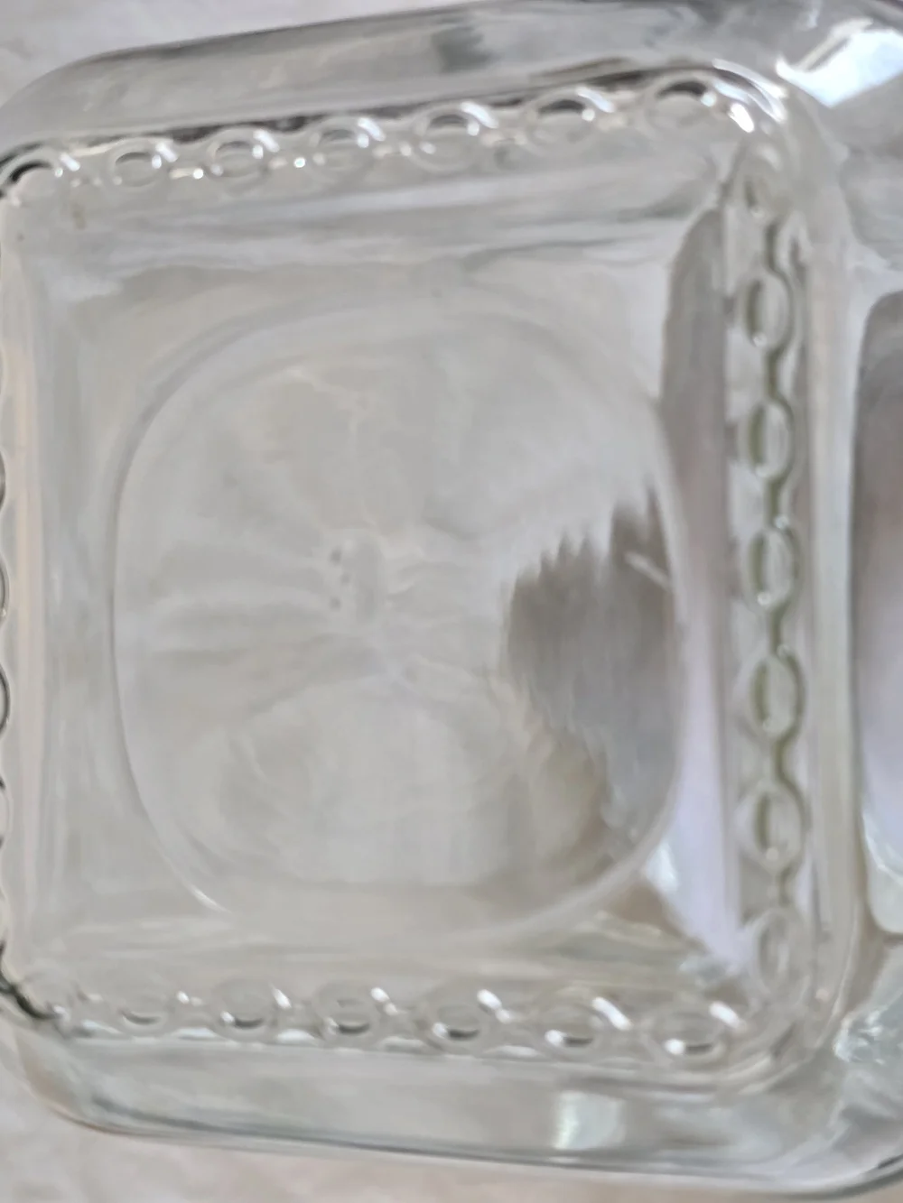 Clear Glass Storage Jar with Silver Lid  New Large 9x4.5 Inch More Avail
